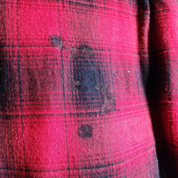 L Coleman Shacket Heritage Plaid Sherpa Fleece Chore Barn Jacket Coat Corduroy - Picture 3 of 11